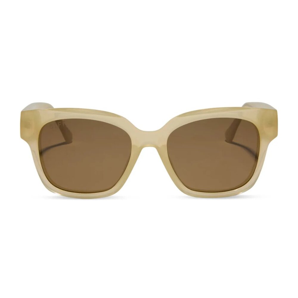 DIFF x Madison Mealy - Mae Polarized Sunglasses, Neutral Crystal + Truffle
